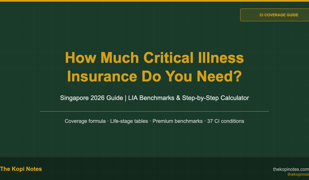 How Much Critical Illness Insurance Do You Need? Singapore 2026 Guide — The Kopi Notes