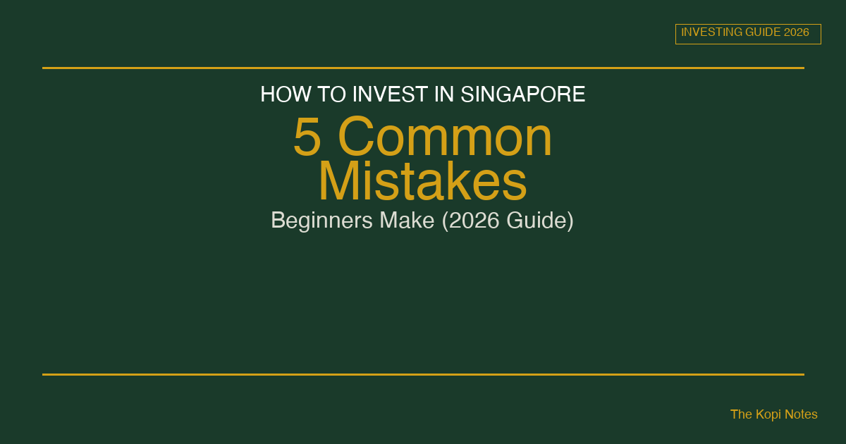 How to Invest in Singapore: 5 Common Mistakes Beginners Make (2026 Guide) — The Kopi Notes