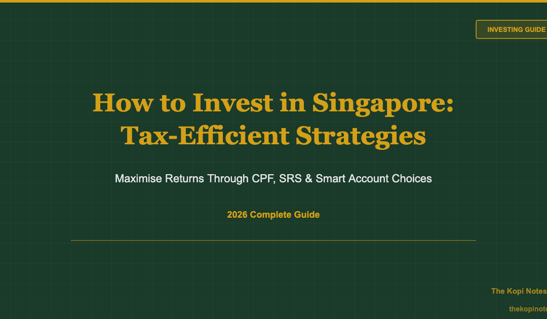 How to Invest in Singapore: Tax-Efficient Strategies to Maximise Returns (2026) — The Kopi Notes