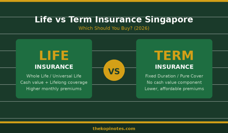 Life vs Term Insurance Singapore: Key Differences & Which to Choose (2026)
