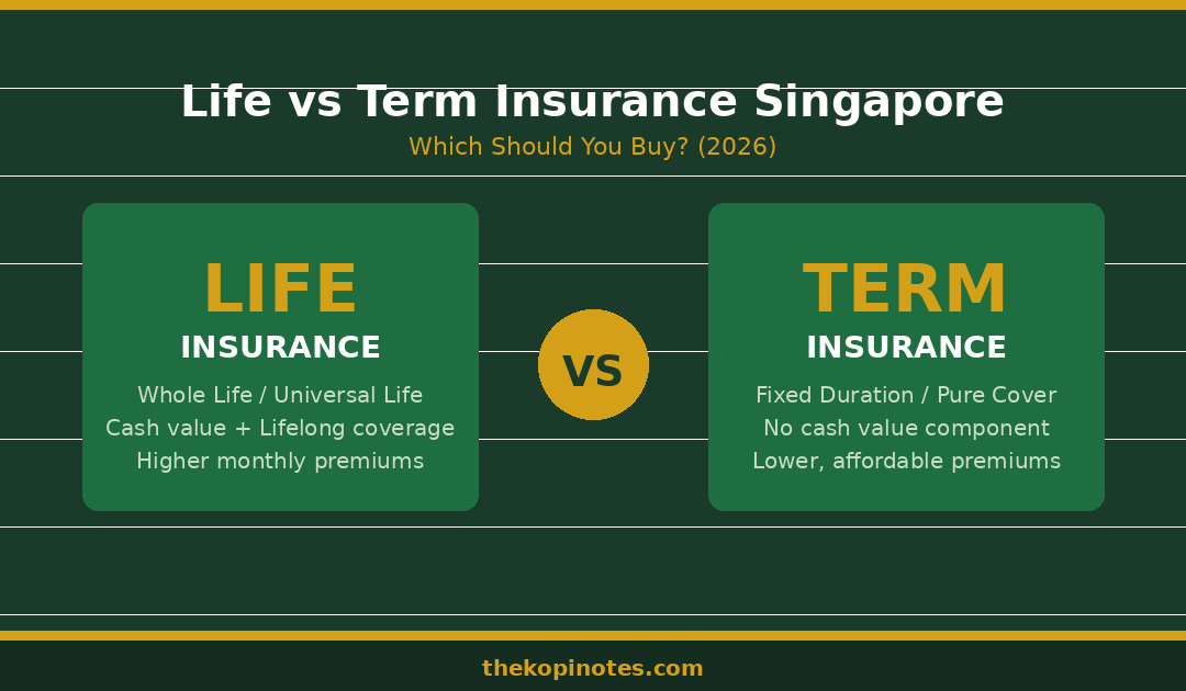 Life vs Term Insurance Singapore 2026