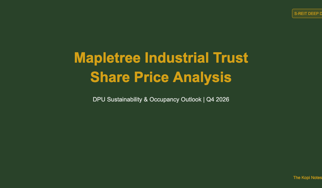 Mapletree Industrial Trust Share Price DPU Sustainability Occupancy Outlook Q4 2026 — The Kopi Notes