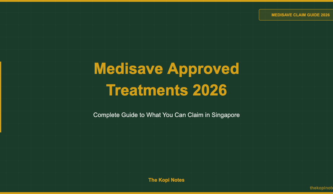 Medisave Approved Treatments 2026: Complete Claim Guide for Singapore — The Kopi Notes