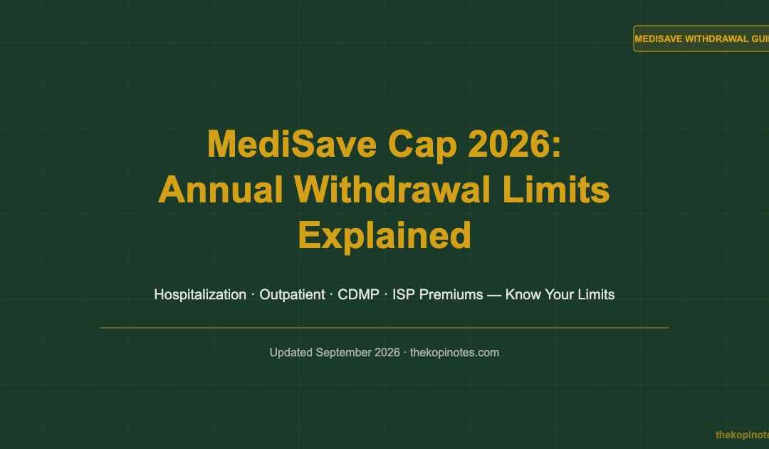 MediSave Cap 2026: Annual Withdrawal Limits Explained — The Kopi Notes