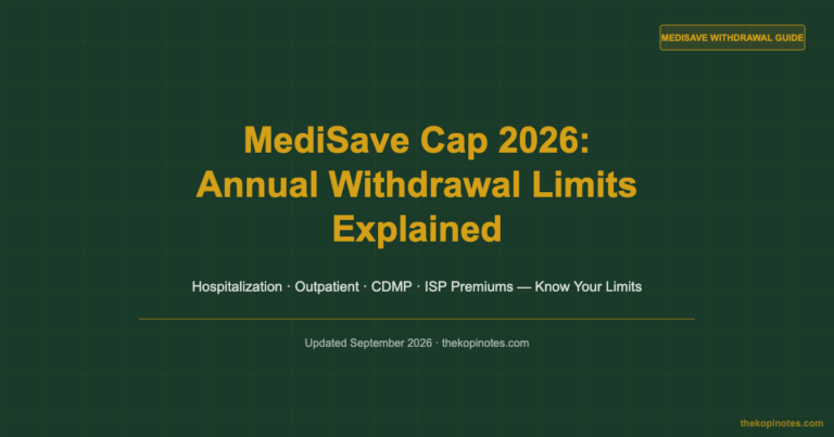 MediSave Cap 2026: Complete Guide to Annual Withdrawal Limits
