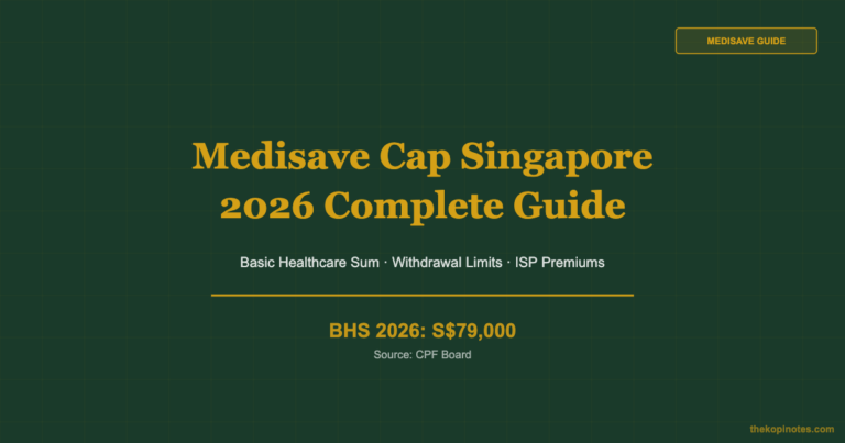 Medisave Cap Singapore 2026: BHS, Withdrawal Limits & ISP Premiums Guide