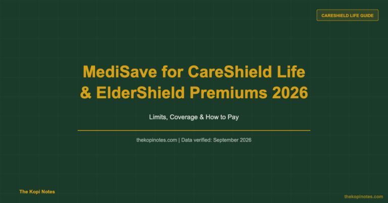 MediSave for CareShield Life & ElderShield Premiums 2026: Limits, Coverage & How to Pay