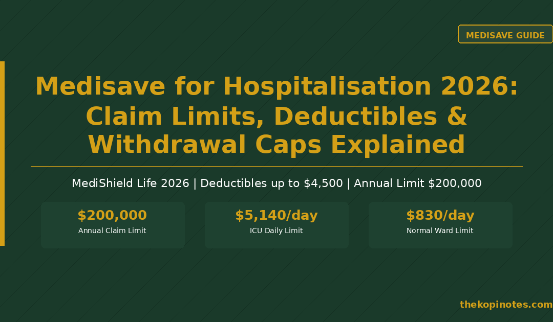 Medisave for Hospitalisation 2026: Claim Limits, Deductibles and Withdrawal Caps Explained — The Kopi Notes