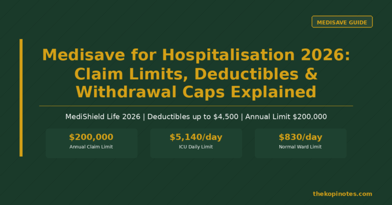 Medisave for Hospitalisation 2026: Claim Limits, Deductibles and Withdrawal Caps Explained