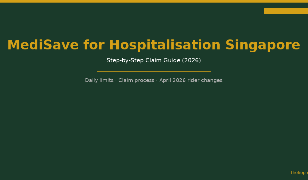MediSave for Hospitalisation Singapore Step-by-Step Claim Guide 2026 — The Kopi Notes