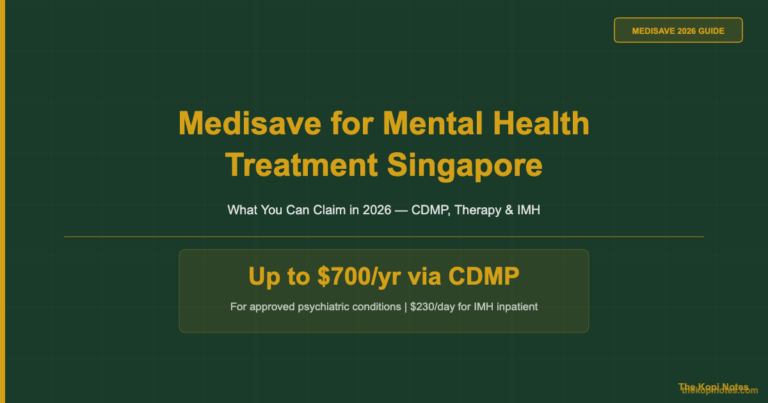 Medisave for Mental Health Treatment Singapore (2026 Guide)