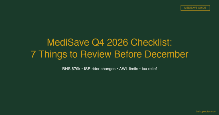 MediSave Q4 2026 Checklist: 7 Things to Review Before December
