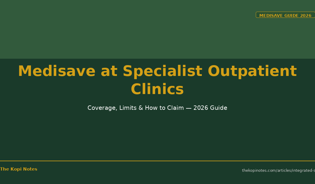 Medisave at Specialist Outpatient Clinics SOC Coverage Limits 2026 — The Kopi Notes
