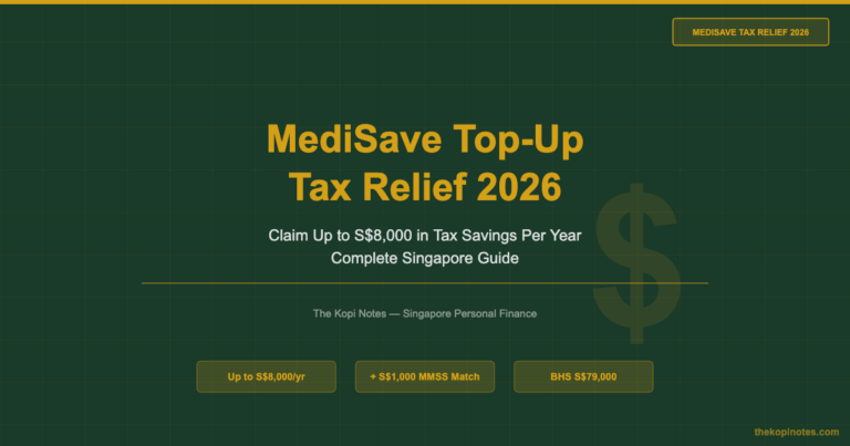 MediSave Top-Up Tax Relief 2026: How to Claim Up to S$8,000