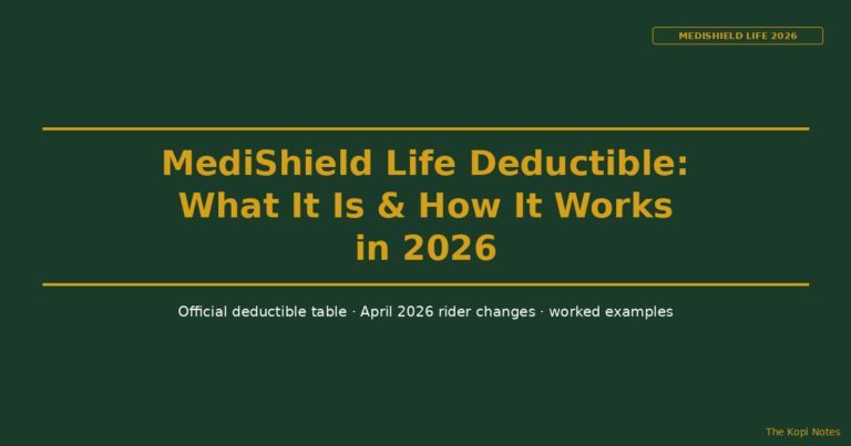 MediShield Life Deductible: What It Is & How It Works in 2026