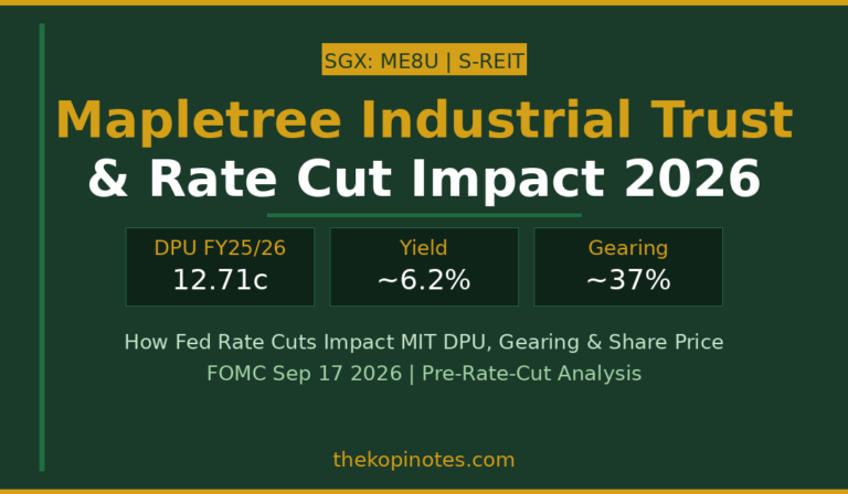 Mapletree Industrial Trust (ME8U): How Fed Rate Cuts Boost DPU in 2026