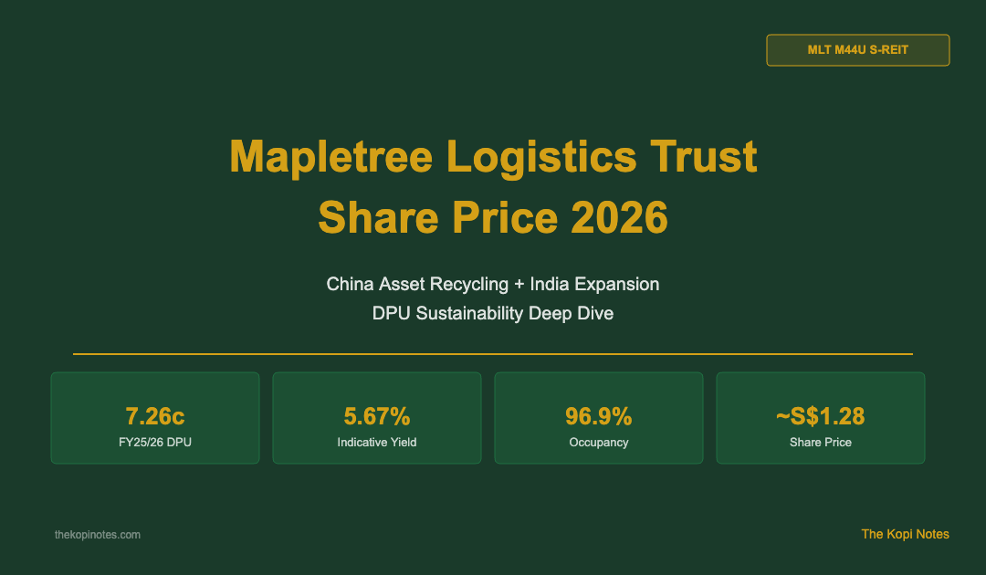 Mapletree Logistics Trust Share Price 2026: China Asset Recycling and India Expansion — The Kopi Notes