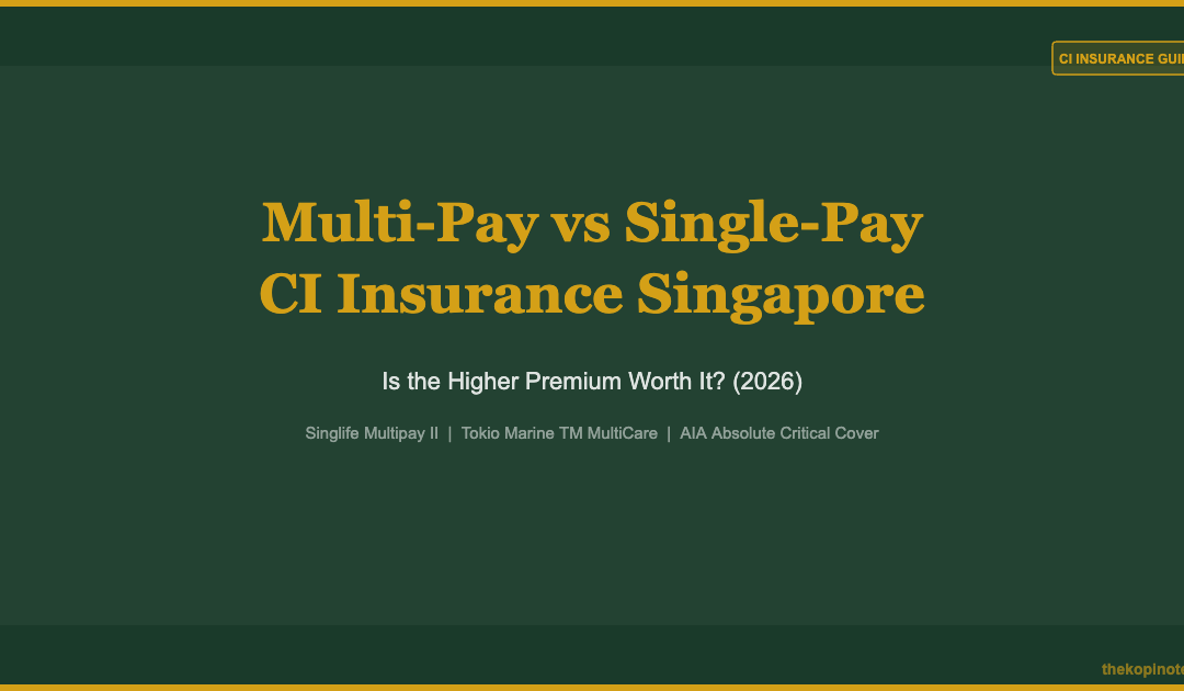 Multi-Pay Critical Illness Insurance Singapore 2026: Is It Worth Paying More? — The Kopi Notes