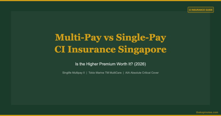 Multi-Pay Critical Illness Insurance Singapore (2026): Is It Worth Paying More?