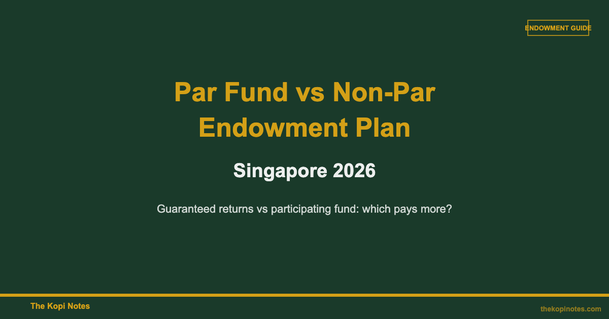 Par Fund vs Non-Par Endowment Plan Singapore 2026: Which Actually Pays More? — The Kopi Notes