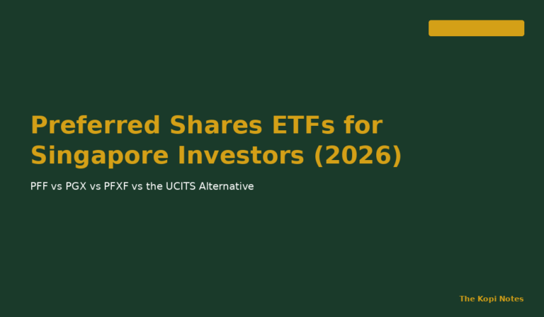 Preferred Shares ETFs for Singapore Investors: PFF vs PGX vs PFXF vs PRFD (2026 Guide)