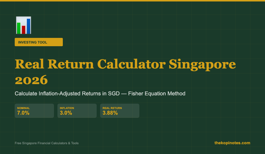Real Return Calculator Singapore 2026 — Inflation-Adjusted Investment Returns