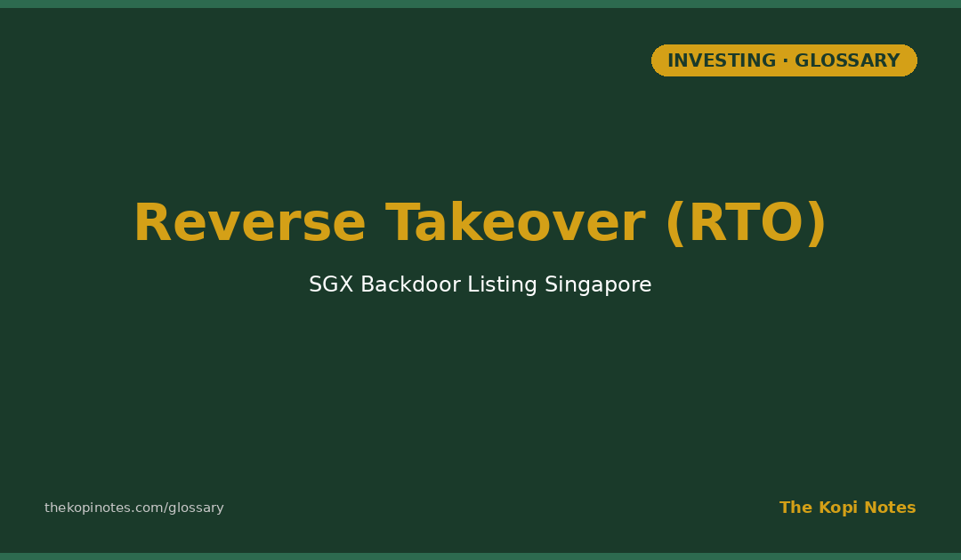 Reverse Takeover (RTO) SGX Singapore: How a Private Company Lists Through the Back Door — The Kopi Notes
