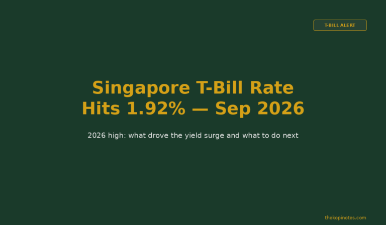 Singapore T-Bill Rate Hits 1.92% in September 2026: What the 2026 High Means for You