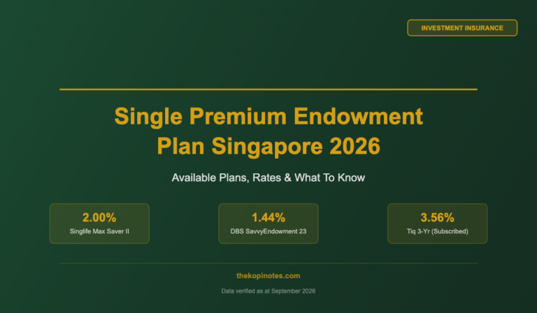 Single Premium Endowment Plan Singapore 2026: What’s Available, Rates & Review