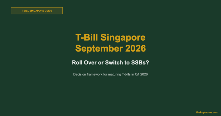 T-Bill Singapore September 2026: Roll Over or Switch to SSBs?