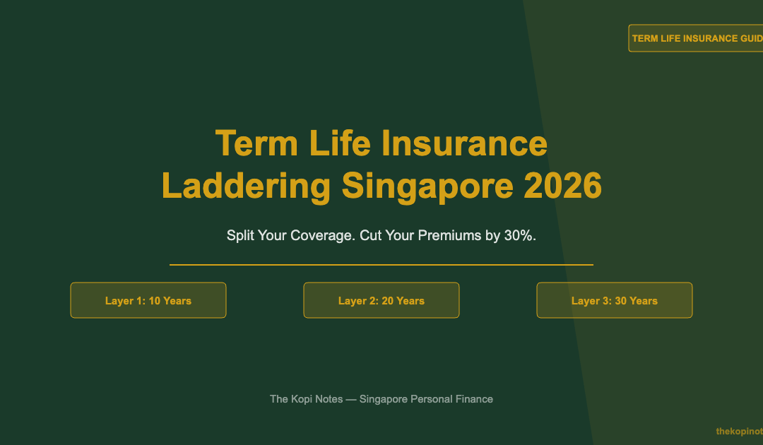 Term Life Insurance Laddering Singapore 2026: Split Your Coverage, Cut Your Premiums by 30% — The Kopi Notes
