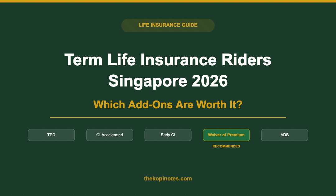 Term Life Insurance Riders Singapore 2026