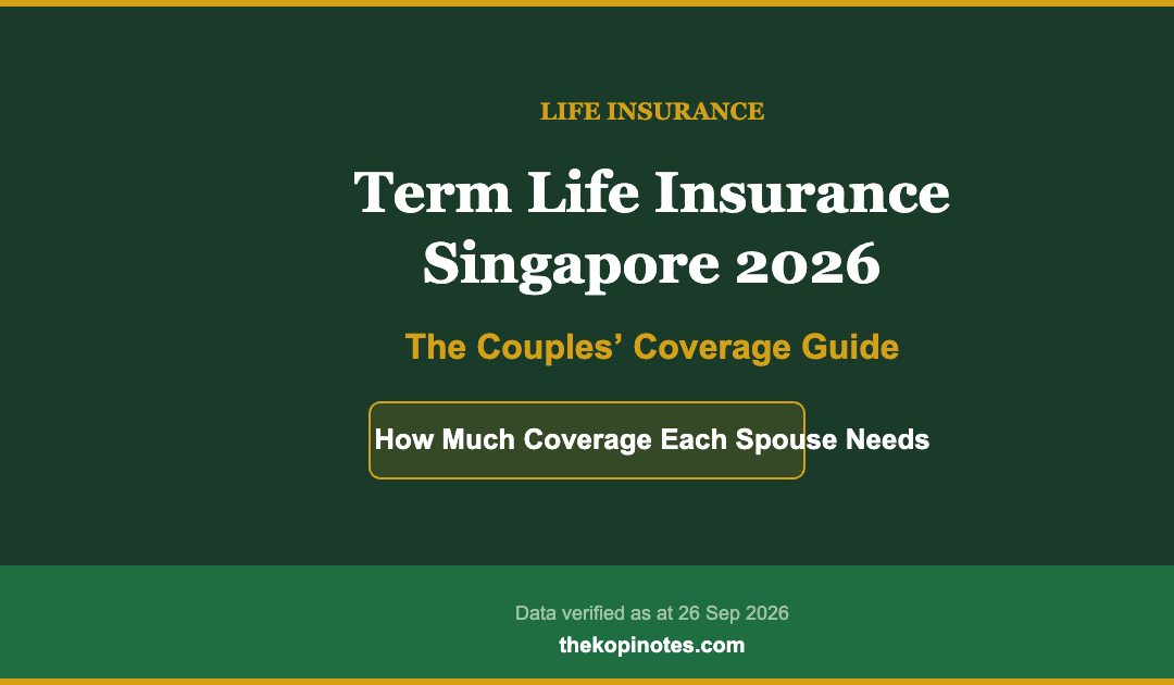 Term Life Insurance Singapore 2026: Couples Coverage Guide