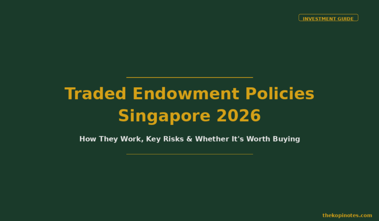 Traded Endowment Policies Singapore 2026: How They Work, Key Risks & Whether It’s Worth Buying