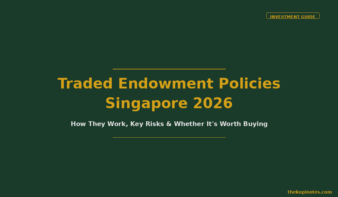 Traded Endowment Policies Singapore 2026 — The Kopi Notes