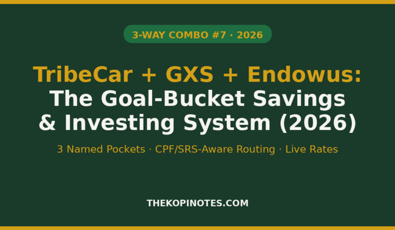 TribeCar + GXS + Endowus: The Goal-Bucket Savings & Investing System (2026)