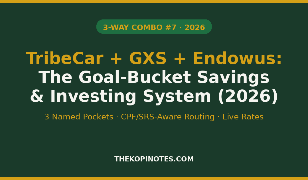 TribeCar GXS Endowus goal-bucket savings and investing system 2026