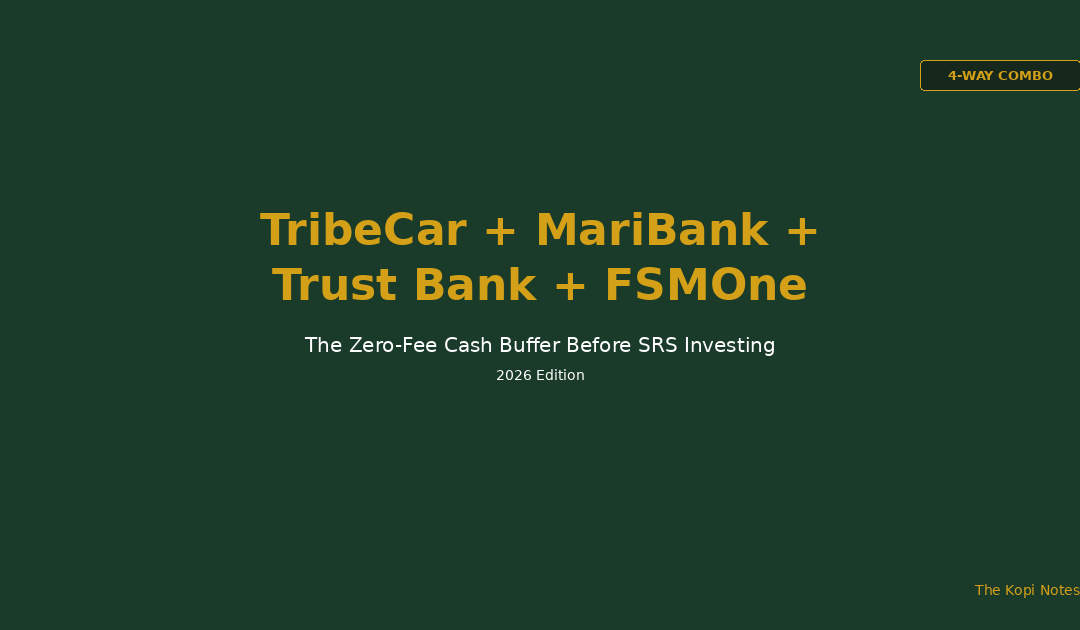 TribeCar + MariBank + Trust Bank + FSMOne: The Zero-Fee Cash Buffer Before SRS Investing (2026)