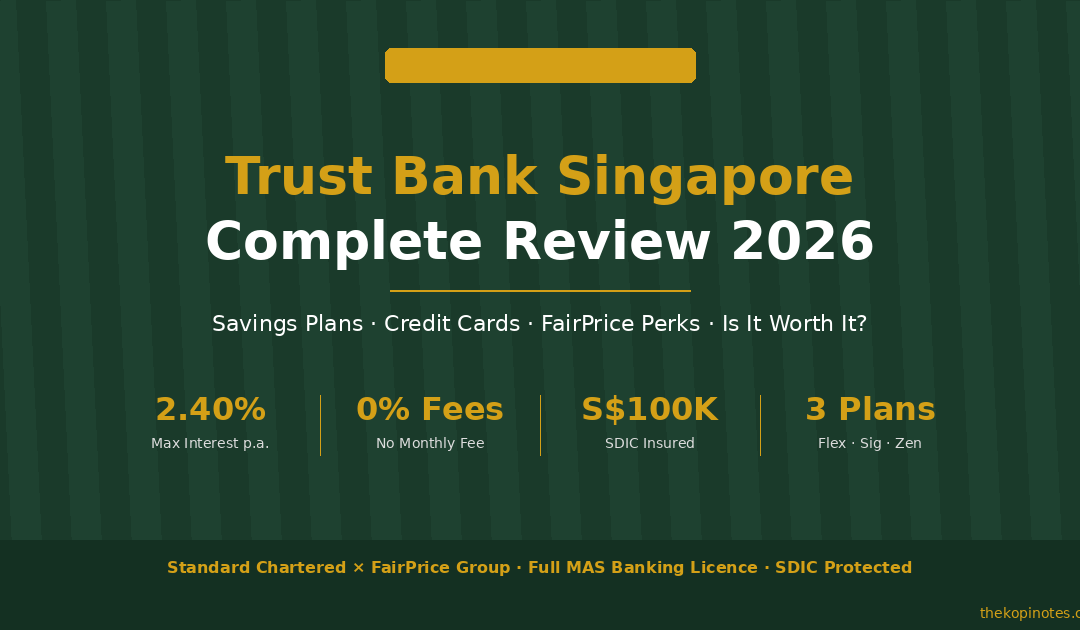 Trust Bank Singapore Complete Review 2026 — The Kopi Notes