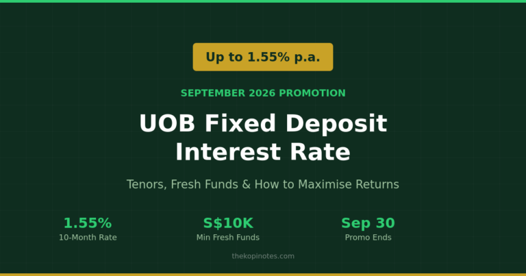 UOB Fixed Deposit Interest Rate (September 2026): Up to 1.55% p.a. — Full Breakdown