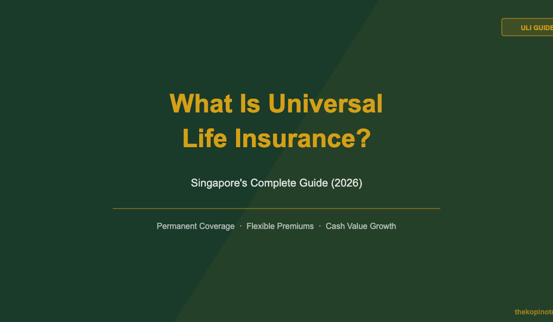 What Is Universal Life Insurance? Singapore Complete Guide 2026 — The Kopi Notes