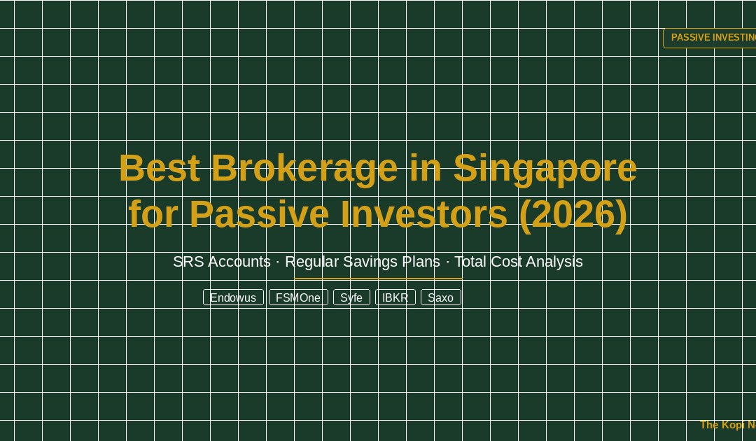 Best Brokerage in Singapore for Passive Investors (2026) — The Kopi Notes