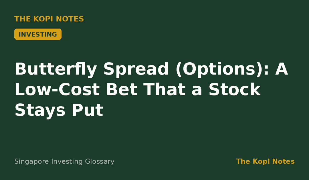 Butterfly Spread (Options): A Low-Cost Bet That a Stock Stays Put