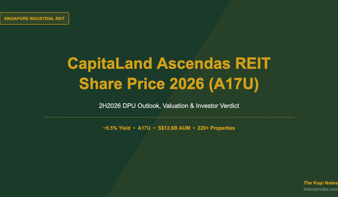 CapitaLand Ascendas REIT Share Price 2026 (A17U): 2H2026 DPU Outlook, Valuation & Investor Verdict — The Kopi Notes