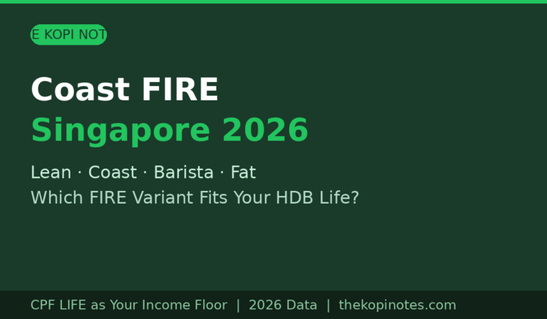 Coast FIRE Singapore: Lean, Coast, Barista and Fat — Which FIRE Variant Fits Your HDB Life?