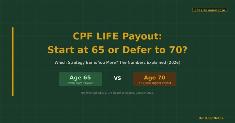 CPF LIFE Payout: Start at 65 or Defer to 70? Singapore Guide (2026)