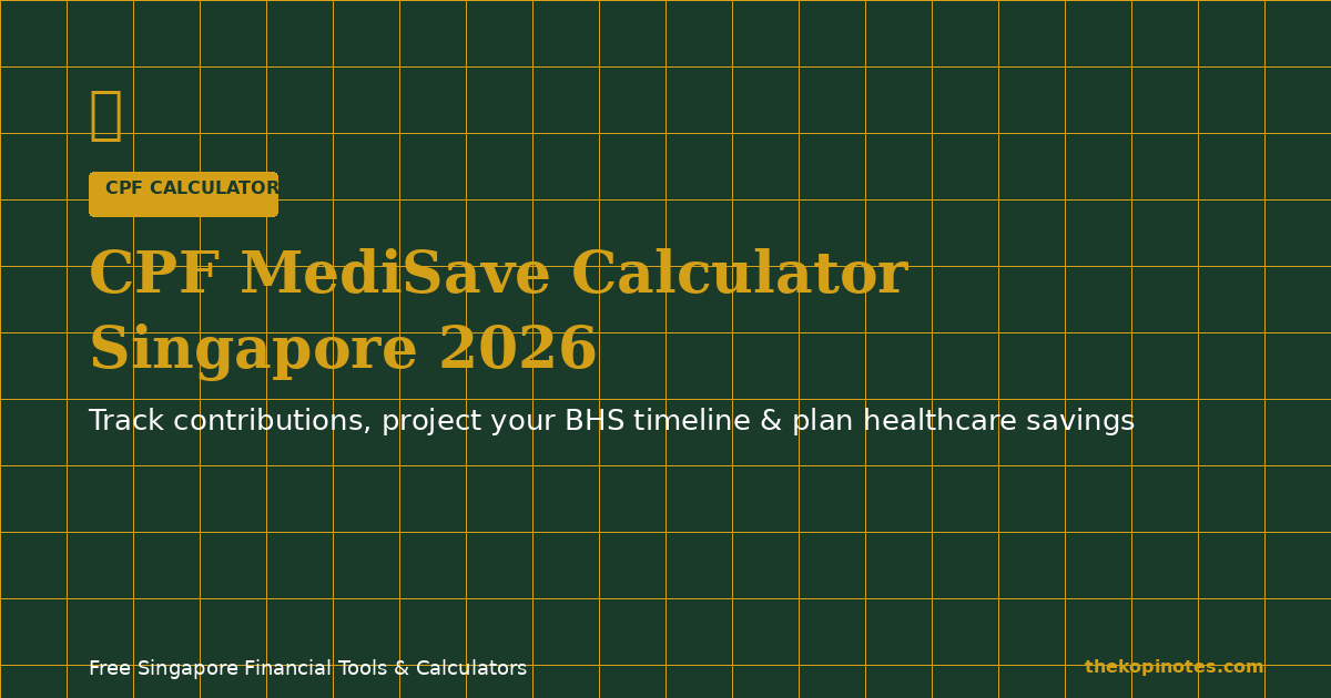 CPF MediSave Calculator Singapore 2026