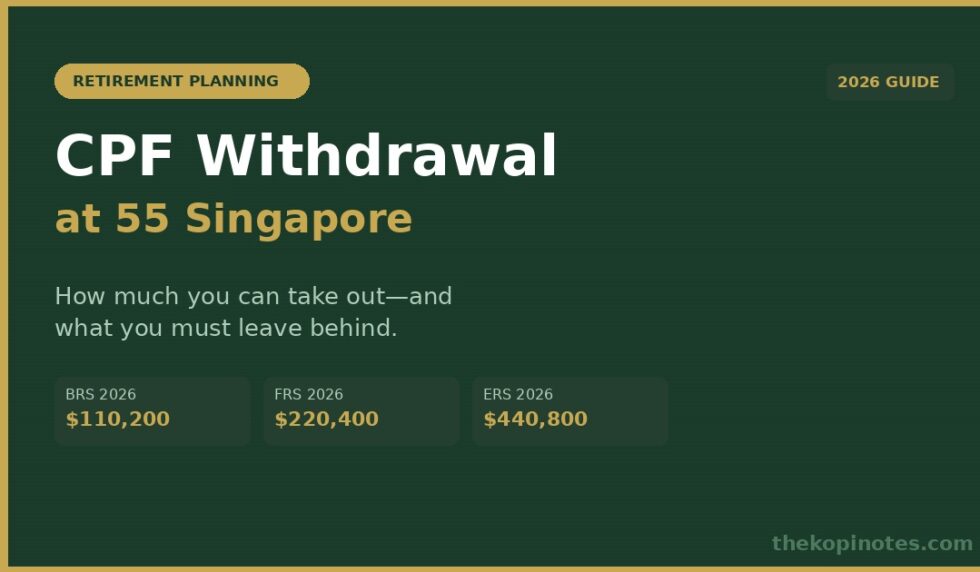 CPF Withdrawal at 55 Singapore 2026: How Much Can You Take Out?