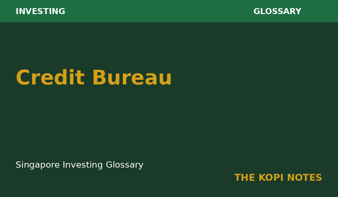 Credit Bureau Singapore: The Report That Decides Whether Your Loan Gets Approved