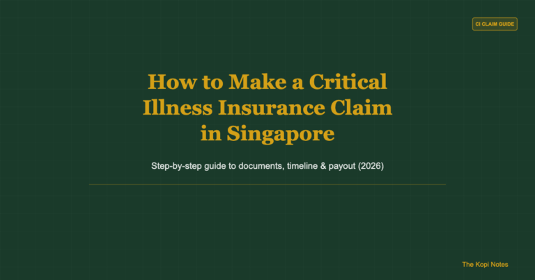 How to Make a Critical Illness Insurance Claim in Singapore (2026 Guide)